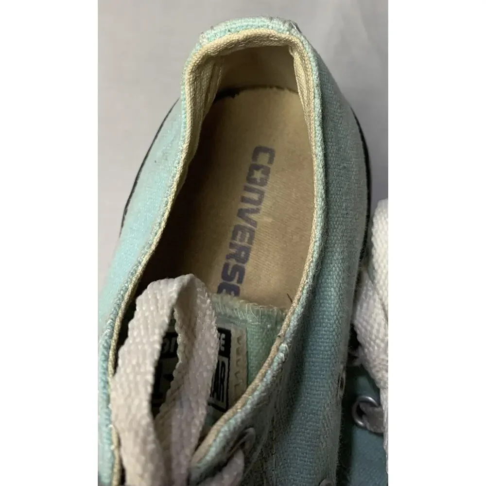 Converse Women Sze 3 All Star Light Blue Shoe Girl Youth Low Top Sneaker Runner